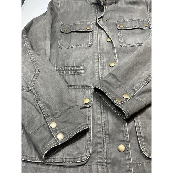 J. Crew Relaxed Boyfriend Field Jacket Chore Canvas Dark Size Smal - Picture 2 of 10